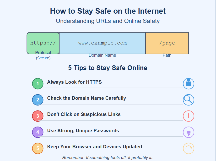How to Stay Safe on the Internet: Understanding URLs and Online Safety